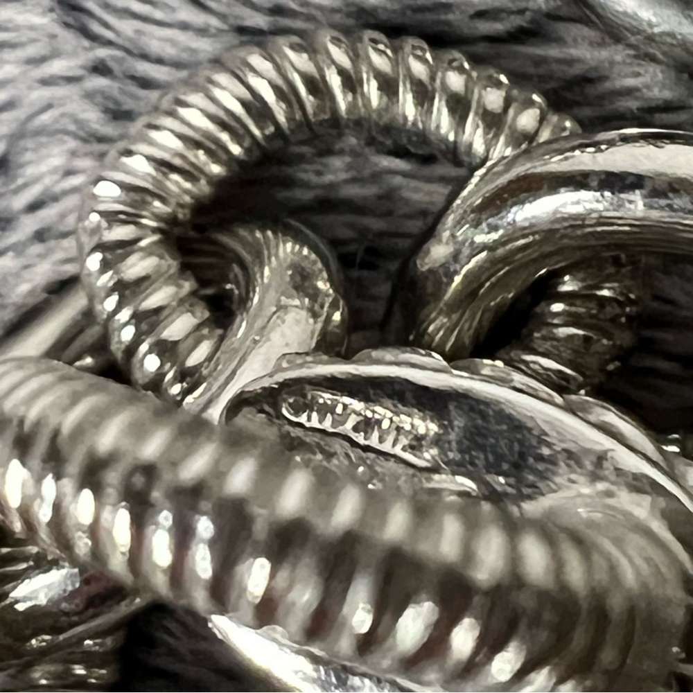 Judith Ripka Silver Link Chain Necklace 18in - Picture 3 of 7